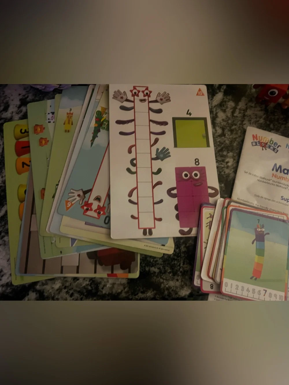 Numberblocks Figures and Activity Set, numbers 1-5, math links character cubes